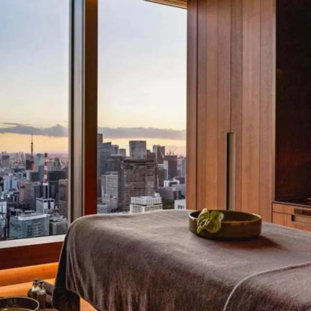 bulgari hotel tokyo view and spa bed